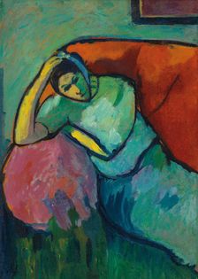 Seated woman, c1909. Creator: Javlensky, Alexei, von (1864-1941)