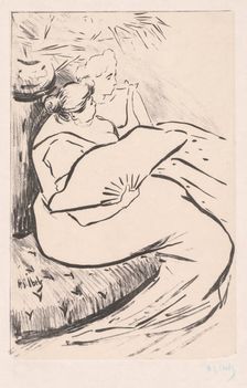 Seated Woman, ca. 1895-1900. Creator: Henri Gabriel Ibels (French, 1867-1936)