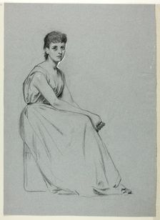 Seated Woman Facing Right, n.d. Creator: Henry Stacy Marks