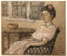 Seated Woman in Pink, 1902. Creator: Elmer Livingston MacRae