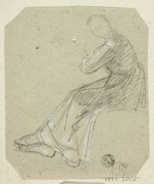 Seated Woman in Profile, n.d. Creator: Unknown