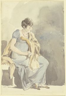 Seated woman, late 18th century. Creator: Johann Georg von Dillis