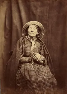 Seated Woman with a Bird, about 1855. Creator: Hugh Welch Diamond