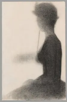 Seated Woman with a Parasol (study for La Grande Jatte), 1884/85. Creator: Georges-Pierre Seurat