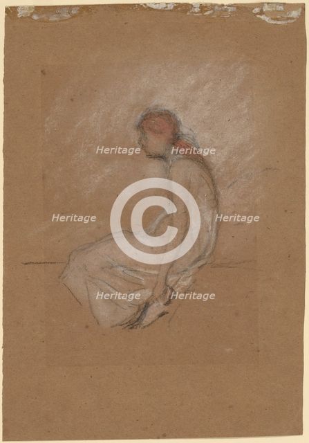 Seated Woman with Red Hair, 1870/1873. Creator: James Abbott McNeill Whistler.