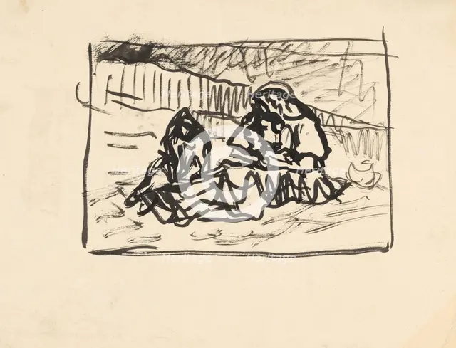 Seated Women, 1940-1944. Creator: Arnold Peter Weisz-Kubincan.