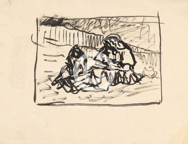 Seated Women, 1940-1944. Creator: Arnold Peter Weisz-Kubincan.