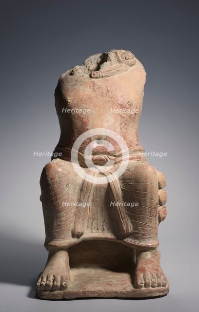 Seated Yaksha, 300s. Creator: Unknown.