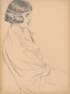 Seated Young Lady, around 1925. Creator: Ivan Zabota