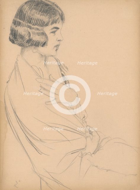 Seated Young Lady, around 1925. Creator: Ivan Zabota.