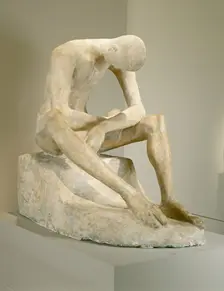 Seated Youth, 1917. Creator: Wilhelm Lehmbruck