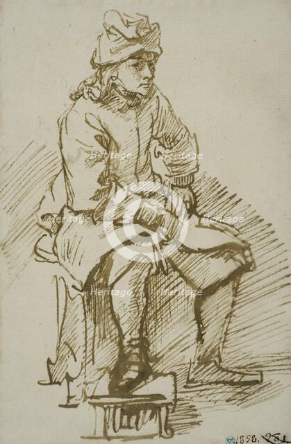Seated youth. Creator: Rembrandt Harmensz van Rijn.