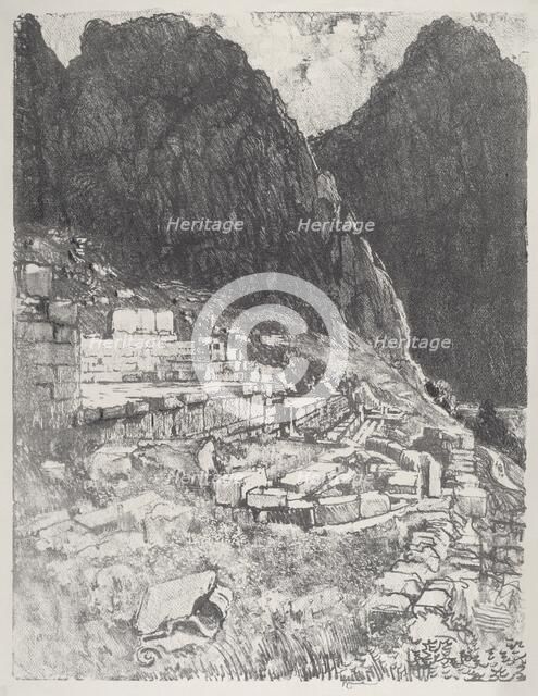 Seats of the Mighty, Delphi, 1913. Creator: Joseph Pennell.
