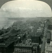 Seattle and Puget Soungd from the Smith Building, Washington c1930s. Creator: Unknown
