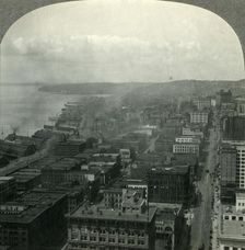Seattle and Puget Soungd from the Smith Building, Washington c1930s. Creator: Unknown