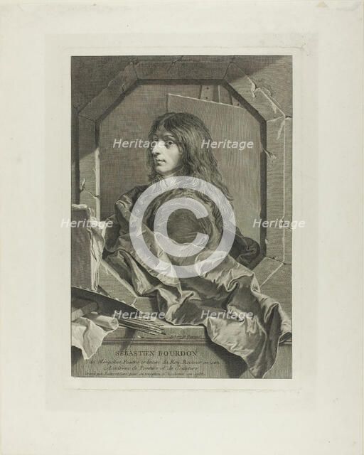 Sebastian Bourdon, 1733. Creator: Laurent Cars.