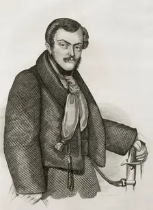 Sebastian Gabriel of Bourbon and Braganza, (1811-1875), Infante of Portugal and Spain... 1842. Creator: Pedro Celestino Mare