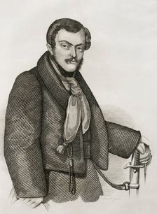Sebastian Gabriel of Bourbon and Braganza, (1811-1875), Infante of Portugal and Spain... 1842. Creator: Pedro Celestino Mare