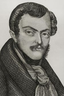 Sebastian Gabriel of Bourbon and Braganza, (1811-1875), Infante of Portugal and Spain...1842. Creator: Pedro Celestino Mare