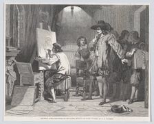 Sebastian Gomez Discovered by His Master, Murillo, At Work, from "Illustrated L..., April 29, 1848. Creator: Walter George Mason