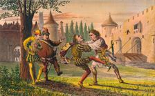 Sebastian: Why! There's for thee! And there! And there! c1875. Artist: Robert Charles Dudley