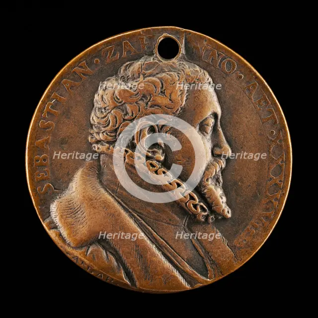 Sebastian Zäh, 1527-1598, Merchant and Financier [obverse], 1572. Creator: Antonio Abondio.