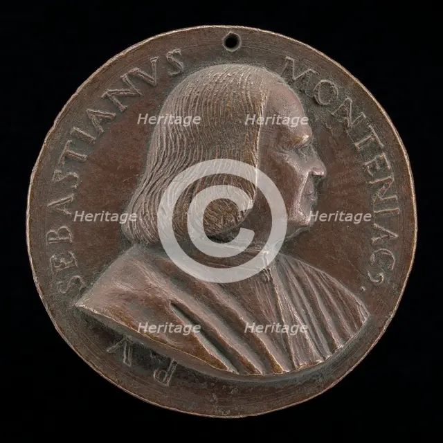 Sebastiano Montagnacco, died 1540, Venetian patrician [obverse], 1520/1530. Creator: Maffeo Olivieri.