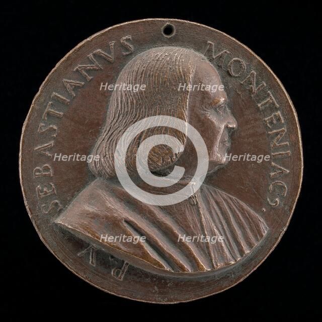 Sebastiano Montagnacco, died 1540, Venetian patrician [obverse], 1520/1530. Creator: Maffeo Olivieri.