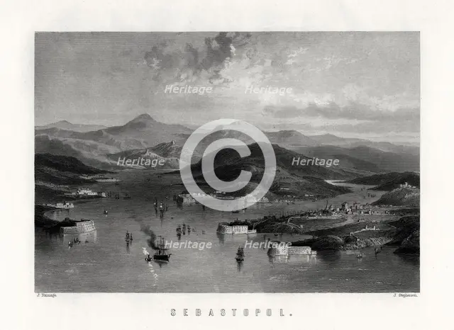'Sebastopol', Ukraine, 19th century. Artist: J Stephenson
