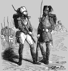 Sebastopol; Uniform of the Turkish Infantry 1854. Creator: Unknown