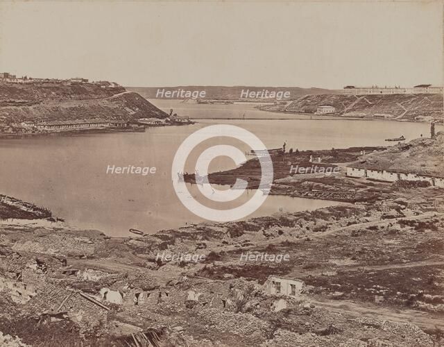 Sebastopol, View of Harbor, 1855-1856. Creator: James Robertson.