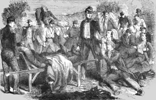 Sebastopol; Carrying the Wounded to the Hospital Lines 1854. Creator: Unknown