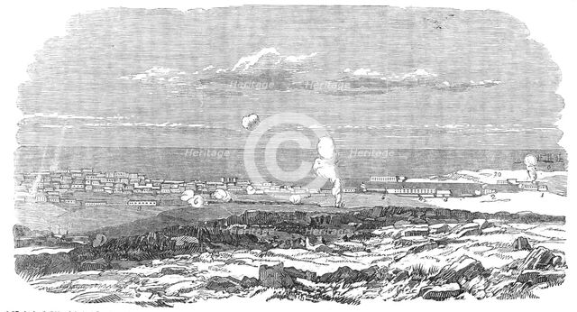 Sebastopol during the Siege - general view, 1854. Creator: Unknown.