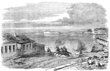 Sebastopol - Entrance to the Harbour, near Fort Nicholas - sketched by E. A. Goodall, 1856. Creator: Edward Alfred Goodall