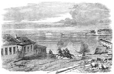 Sebastopol - Entrance to the Harbour, near Fort Nicholas - sketched by E. A. Goodall, 1856. Creator: Edward Alfred Goodall
