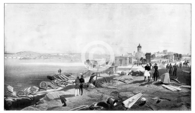 'Sebastopol from the Rear of Fort Nicholas', 1900.Artist: William Simpson
