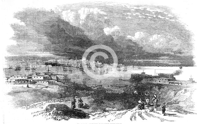 Sebastopol, sketched from Fort Constantine, 1854. Creator: Unknown.
