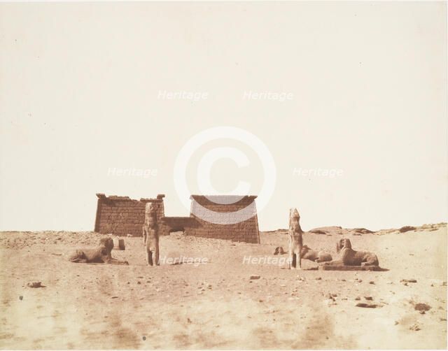 Sébôuah, Vue Générale du Temple, published 1851. Creator: Félix Teynard.