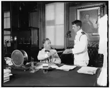 Sec. Daniels and Aide, between 1910 and 1920. Creator: Harris & Ewing