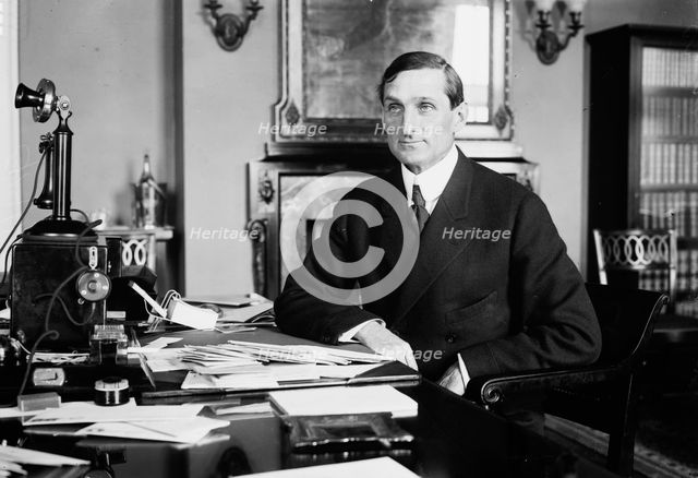 Sec'y. McAdoo at desk, 1913. Creator: Bain News Service.