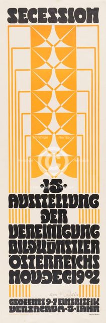 Secession. 15th Exhibition of the Association of Visual Artists of Austria, 1902. Creator: Böhm, Adolf Michael (1861-1927).