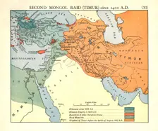 Second Mongol Raid (Timur), circa 1450 A.D. c1915. Creator: Emery Walker Ltd