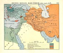 Second Mongol Raid (Timur), circa 1450 A.D. c1915. Creator: Emery Walker Ltd