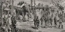 Second Afghan War (1878-1880): Expedition of Gurkha troops from Almorah to Lahore, 1878. Creator: Bernardo Rico