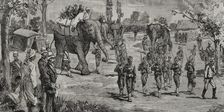 Second Afghan War (1878-1880): Expedition of Gurkha troops from Almorah to Lahore, 1878. Creator: Bernardo Rico