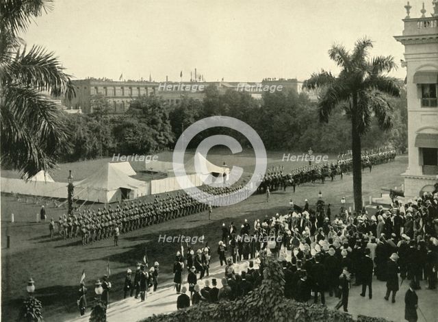 'Second Arrival of Lord Curzon at Government House, 1904', (1925). Creator: Unknown.