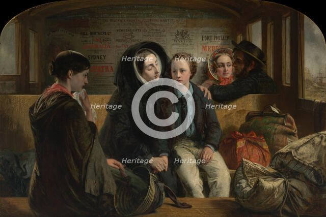 Second Class. The parting, 1854. Artist: Solomon, Abraham (1824-1862)