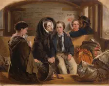 Second Class-The Parting. "Thus part we rich in sorrow, parting poor.", 1855. Creator: Abraham Solomon