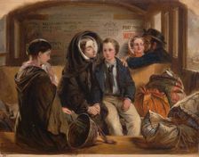 Second Class-The Parting. "Thus part we rich in sorrow, parting poor.", 1855. Creator: Abraham Solomon