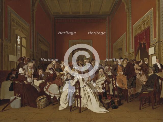 Second Class Waiting-Room, 1865. Creator: Carl Henrik Unker.